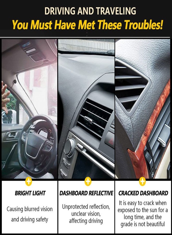 AUQDD Dashboard Cover Mat Fit for 2001 2002 2003 2004 2005 2006 Le-xus LS430, Black Flannel Dash Mat, Anti-Glare, Anti-Reflection, No Peculiar Smell - Only Fit for Left Hand Drive - Image 2